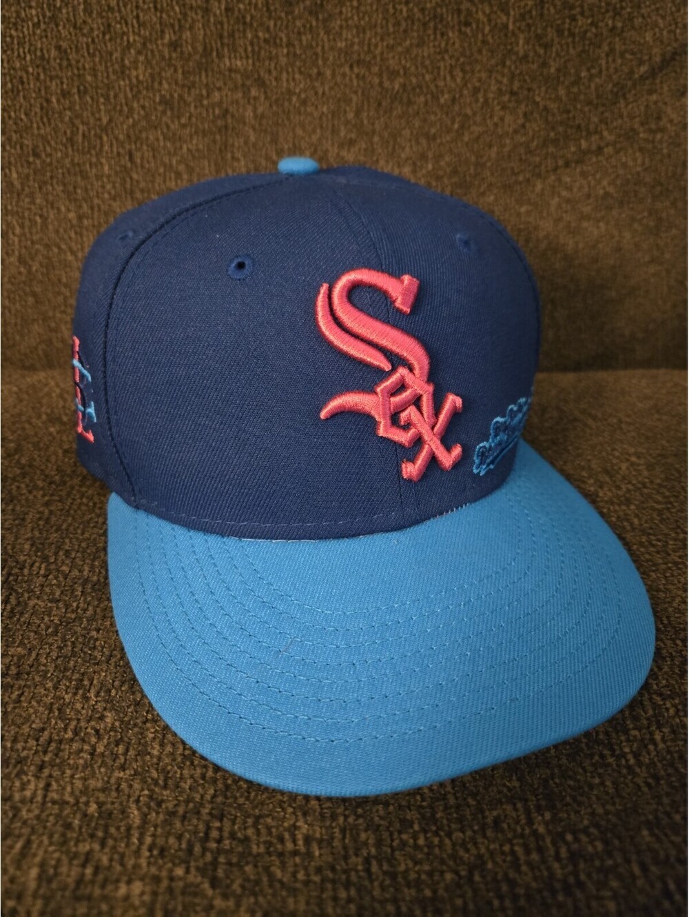7 1/4 NewEra 59FIFTY Chicago White Sox Big League Chew Blue Raspberry Fitted Hat